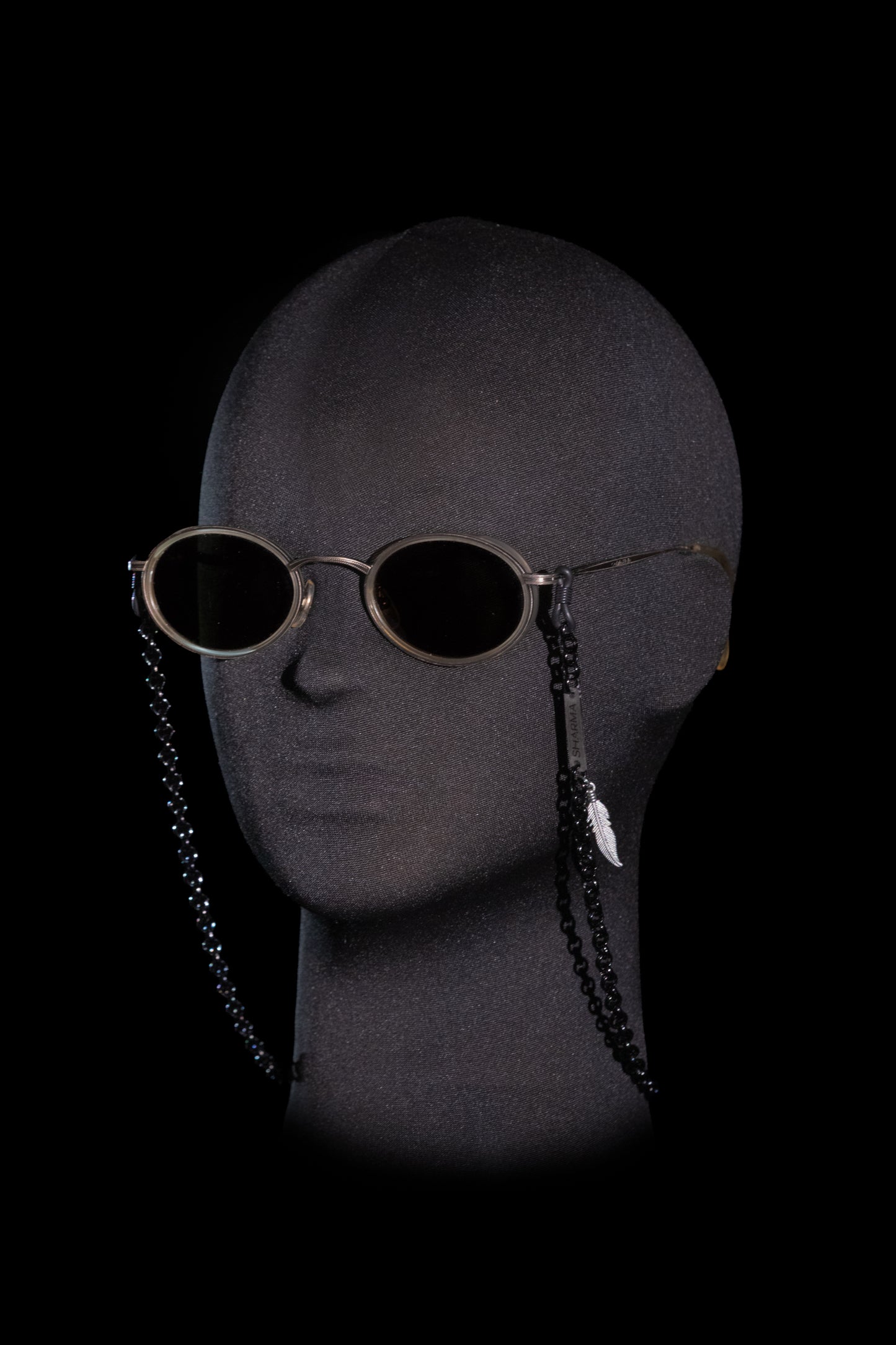 SHARMA Anita eyeglass chain — black, product view