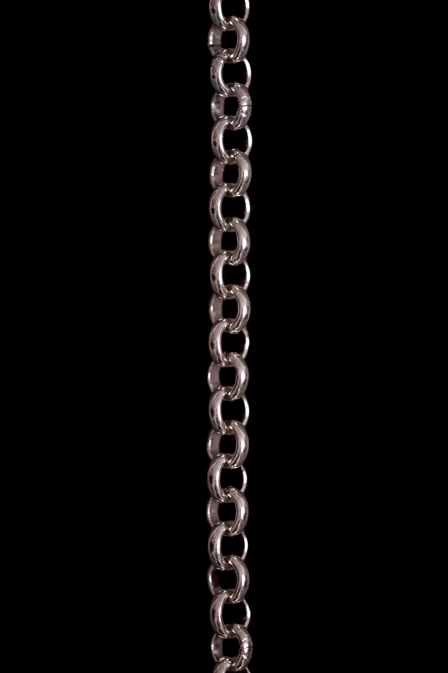 SHARMA Anita eyeglass chain — silver, macro detail
