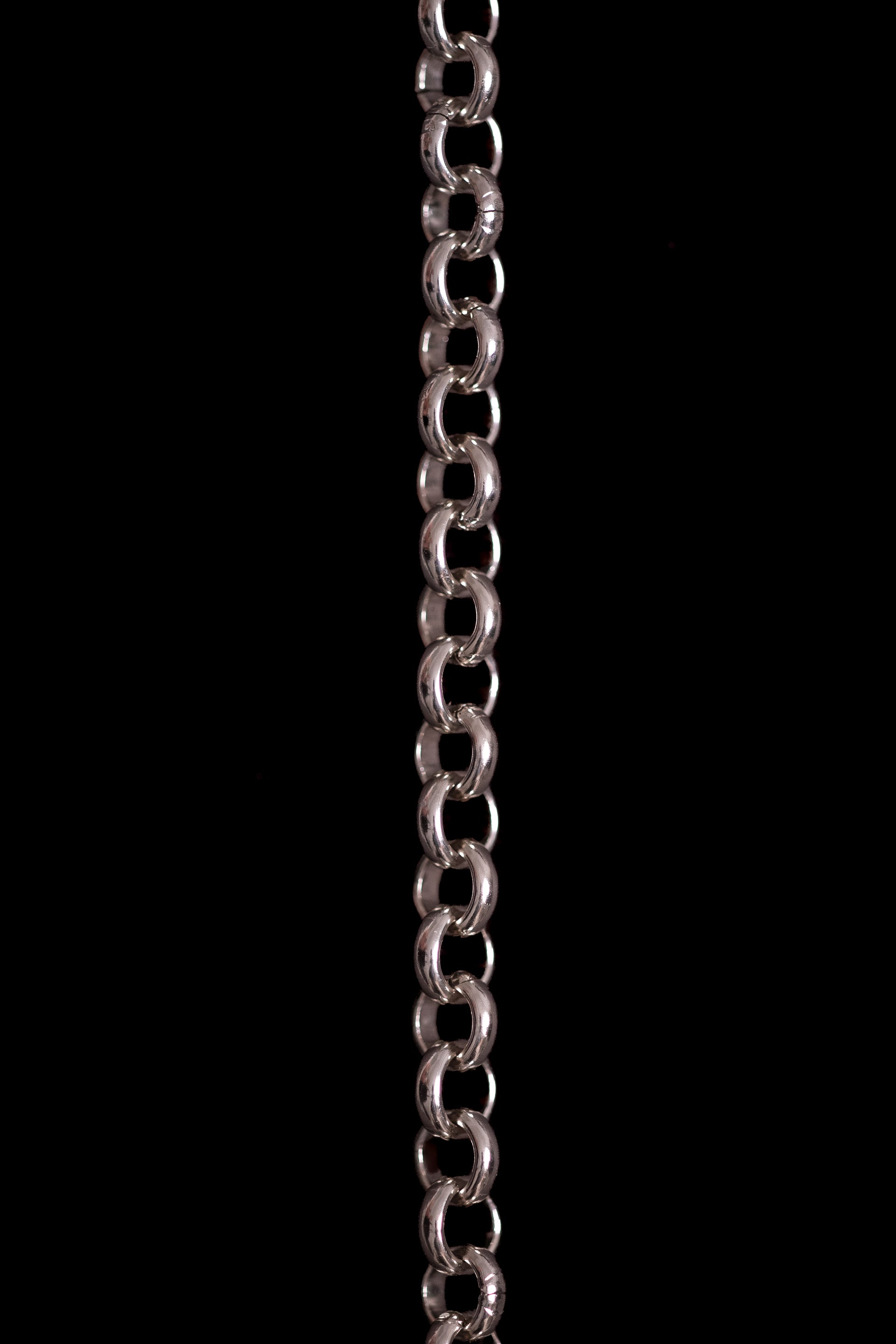 SHARMA Anita eyeglass chain — silver, macro detail