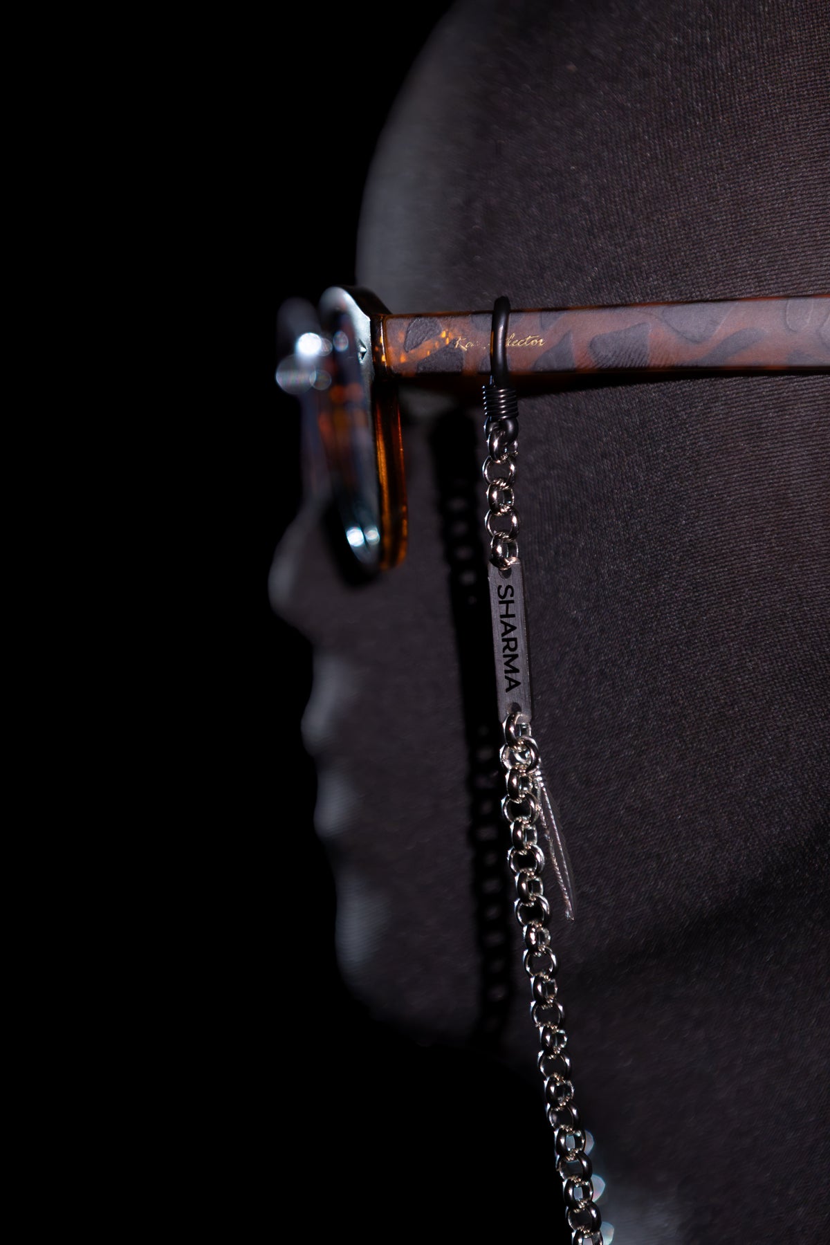 SHARMA Anita eyeglass chain — silver, product view