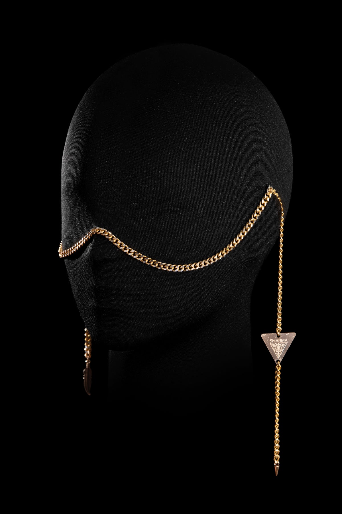 SHARMA Anna face chain — gold, product view