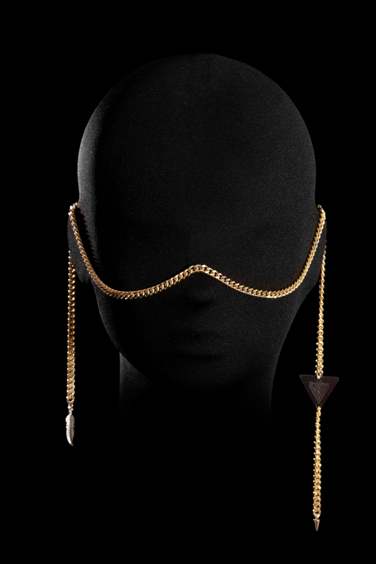 SHARMA Anna face chain — gold, product view