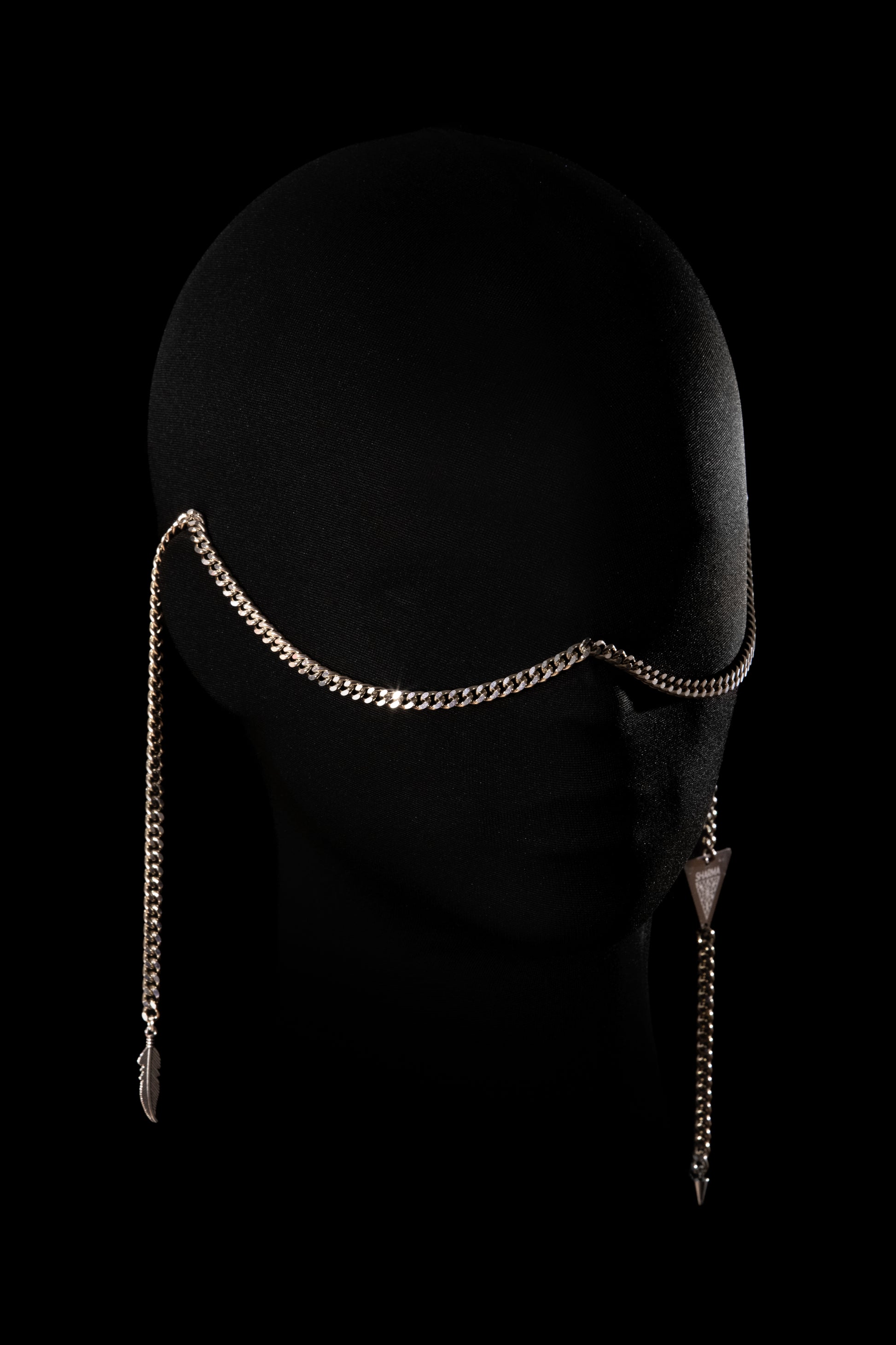 SHARMA Anna face chain — silver, product view