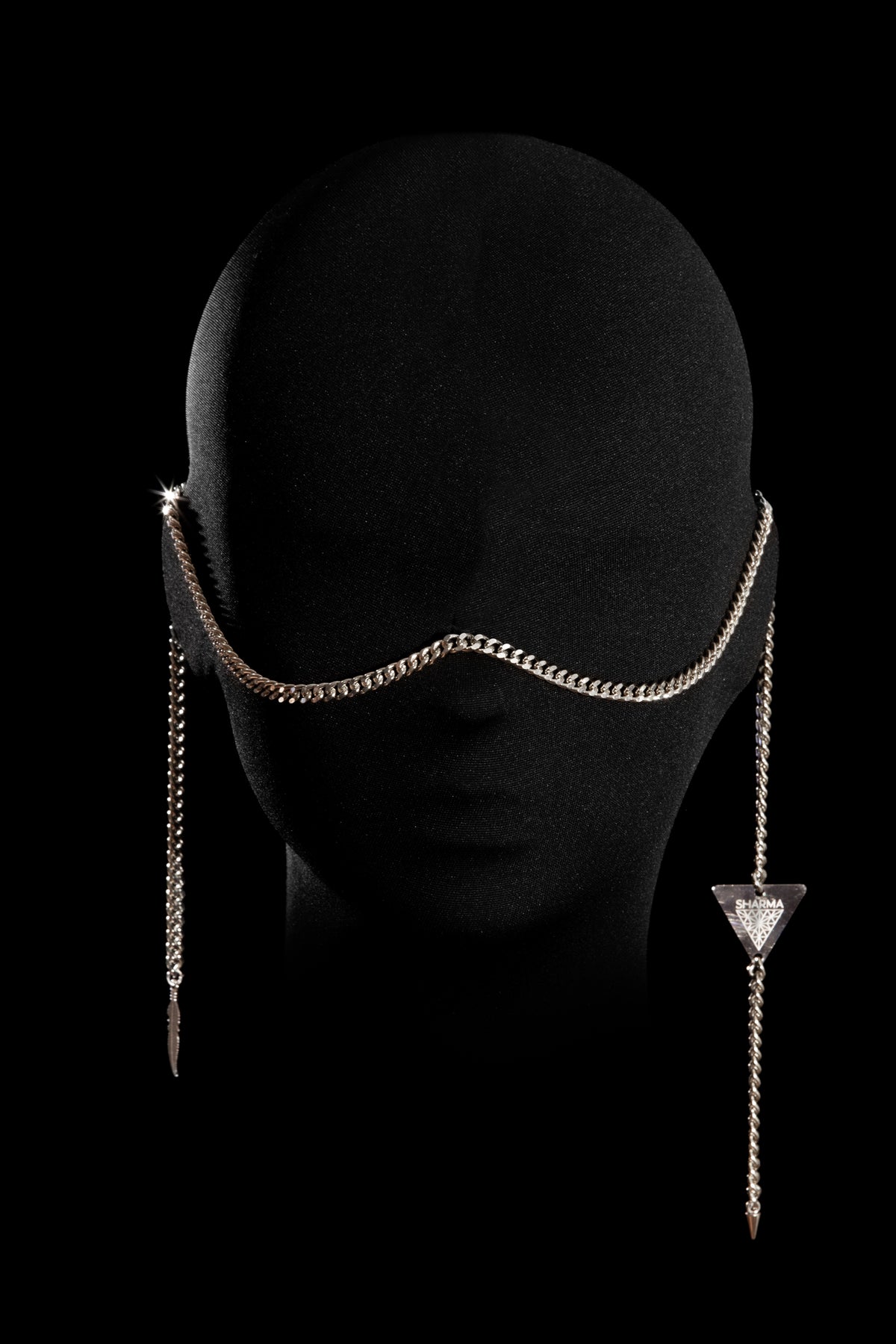 SHARMA Anna face chain — silver, product view
