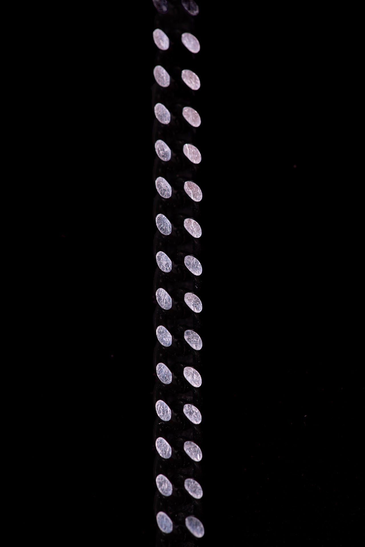 SHARMA Anna face chain — black, macro detail