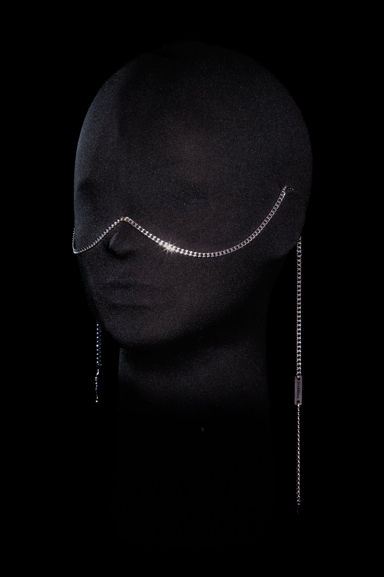 SHARMA Gaia face chain — silver, product view