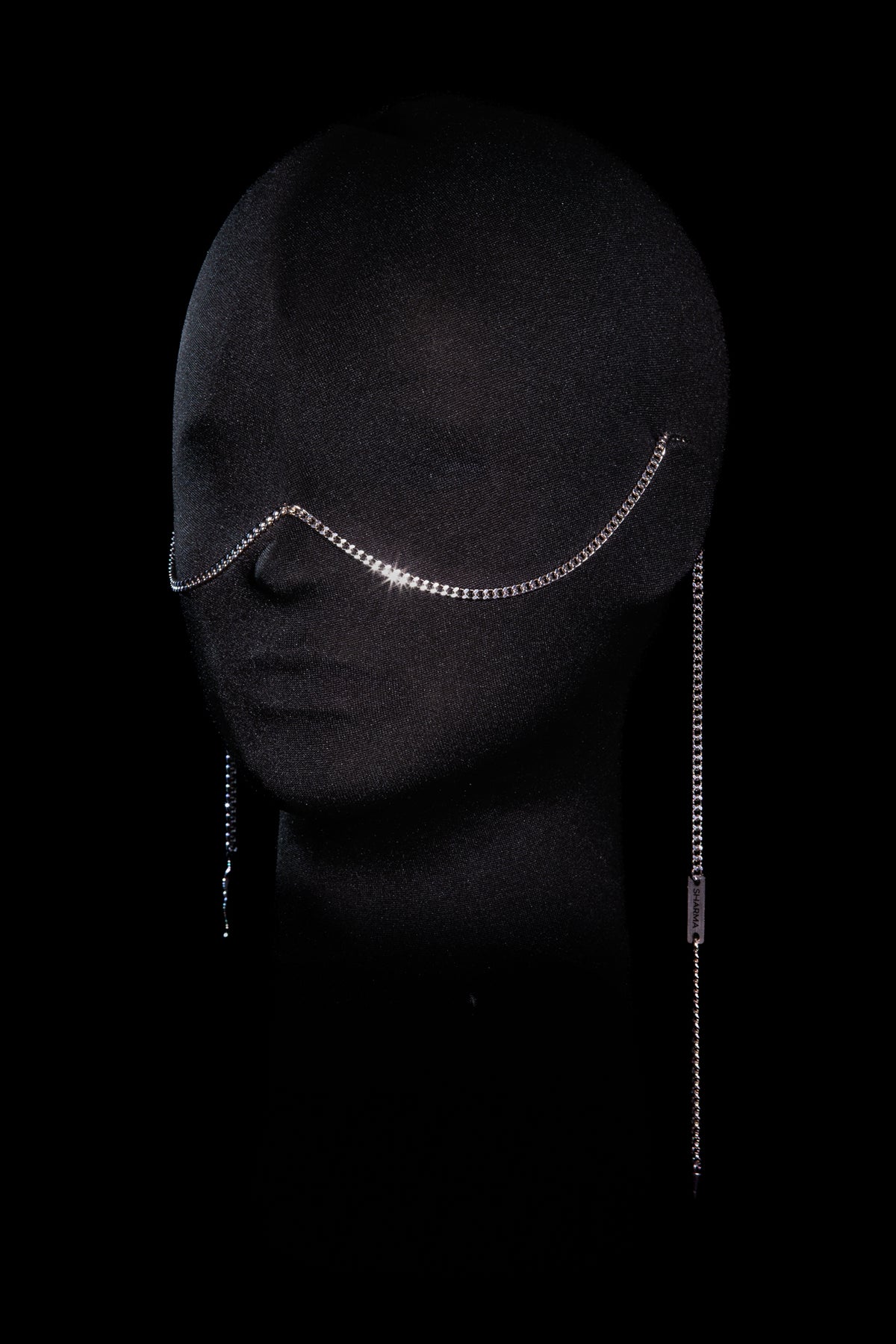 SHARMA Gaia face chain — silver, product view