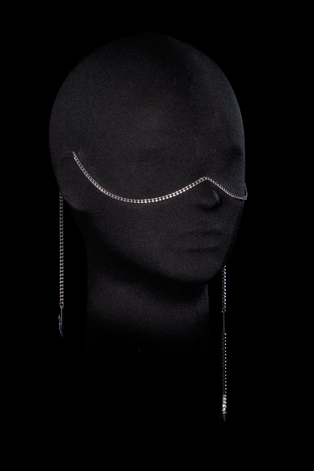 SHARMA Gaia face chain — silver, product view