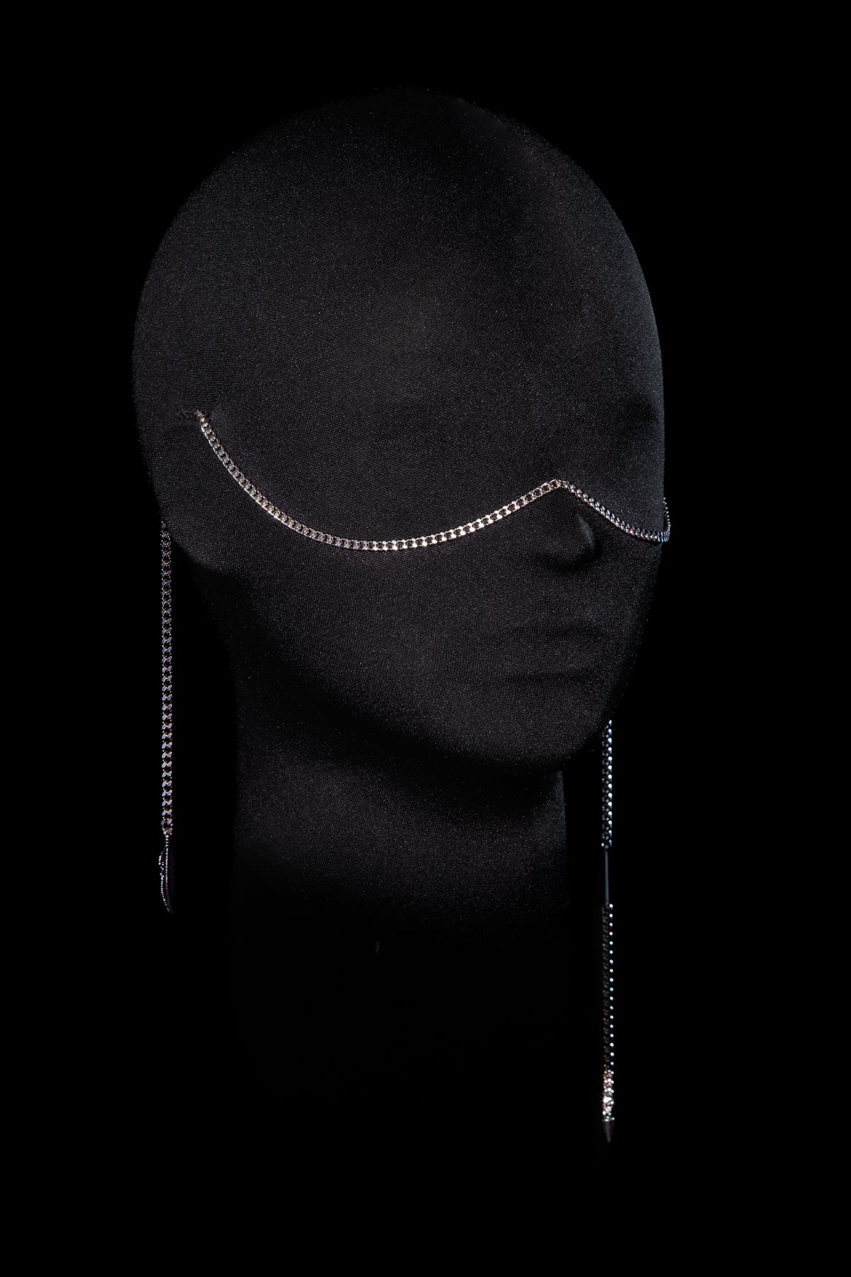 SHARMA Gaia face chain — silver, product view