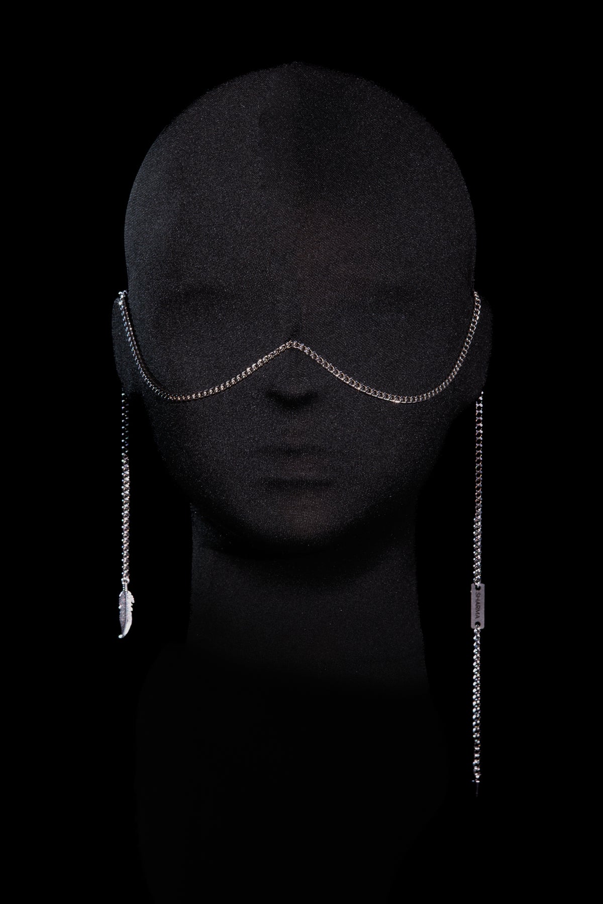 SHARMA Gaia face chain — silver, product view