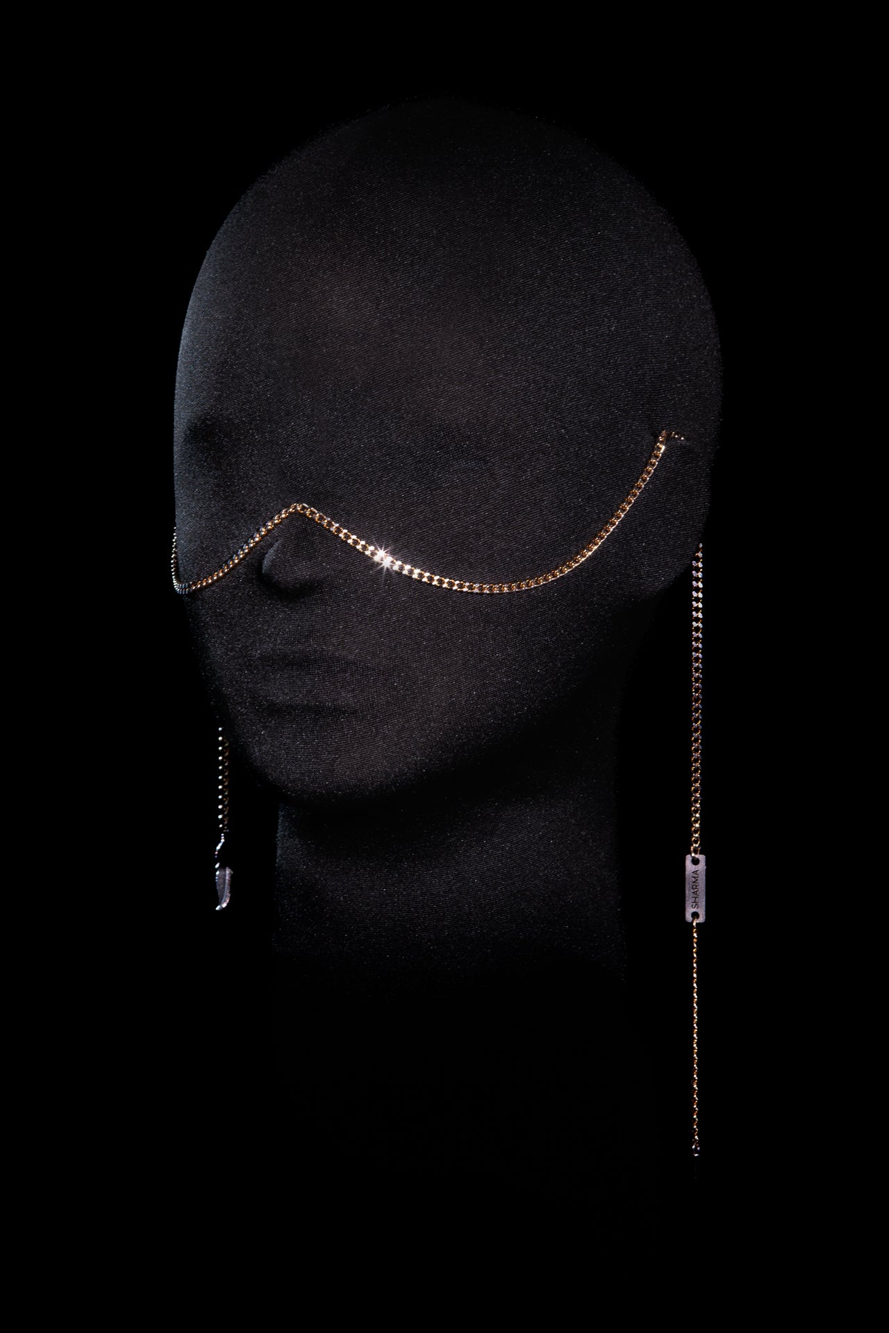 SHARMA Gaia face chain — gold, product view