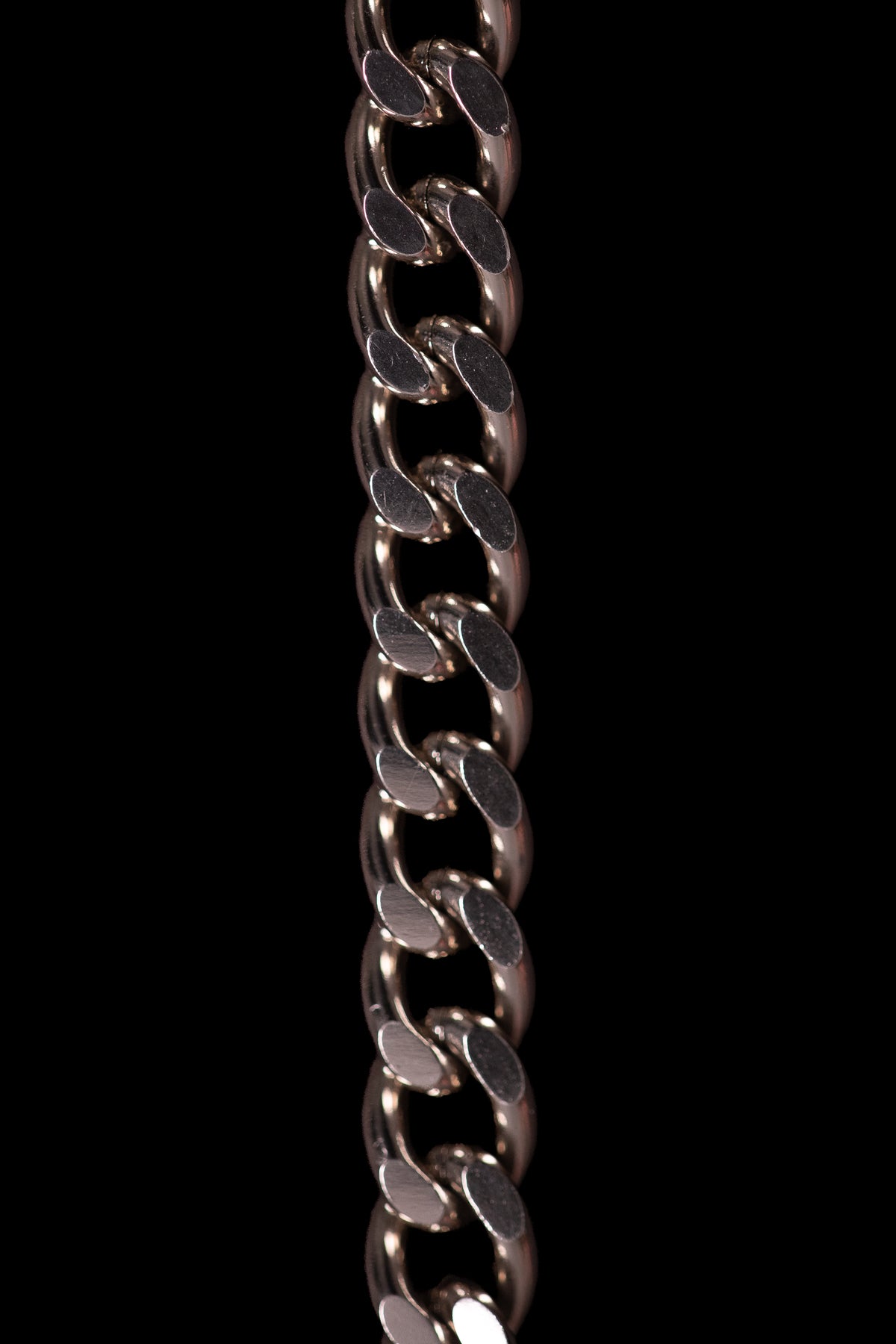 SHARMA Penelope phone chain — silver, macro detail
