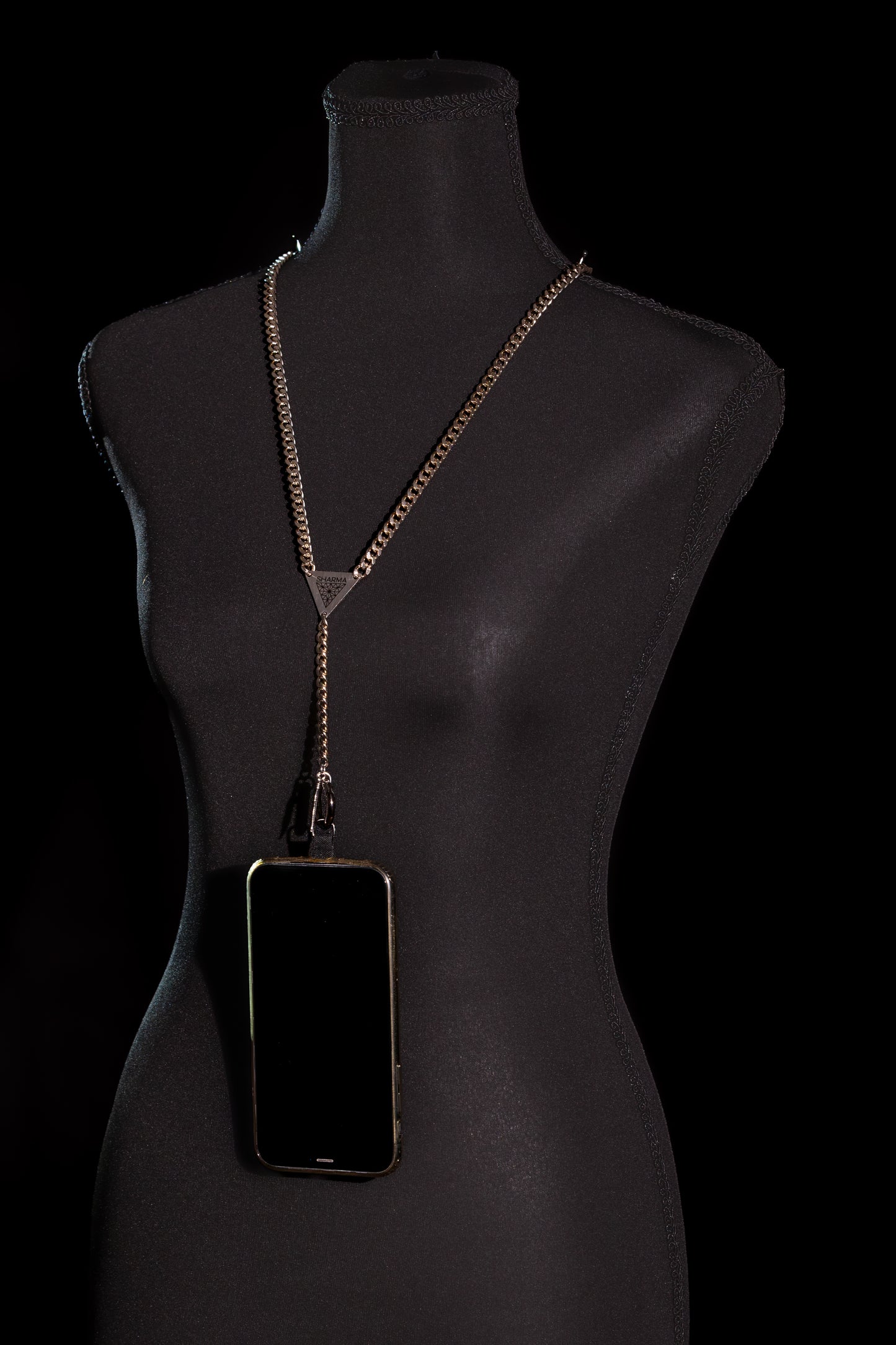 SHARMA Penelope phone chain — silver, product view