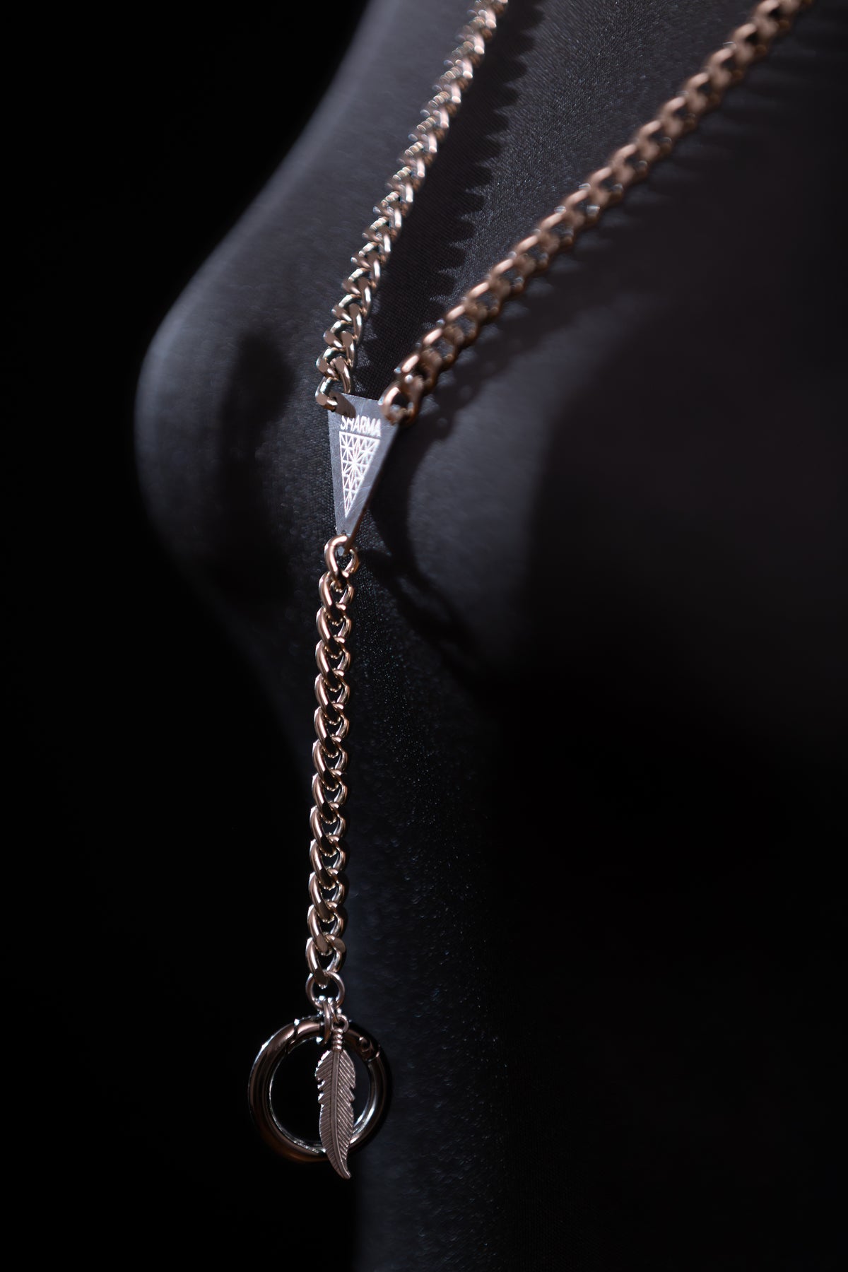 SHARMA Penelope phone chain — silver, product view
