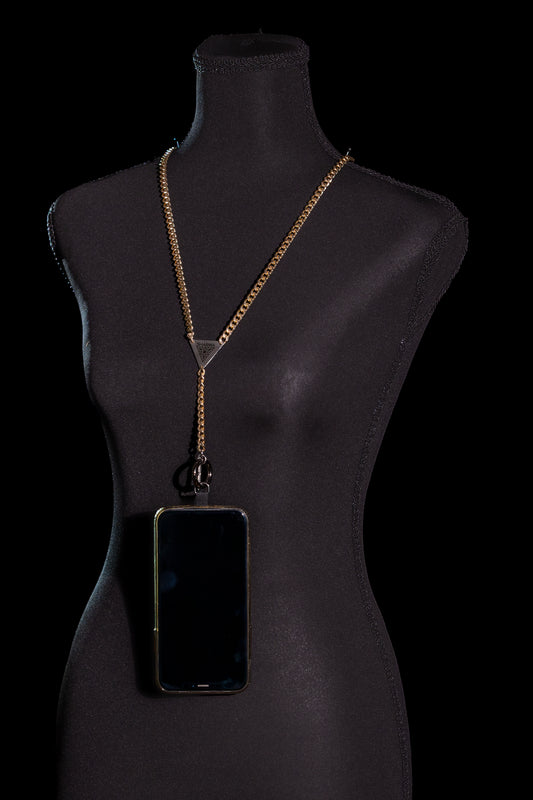 SHARMA Penelope phone chain — gold, product view