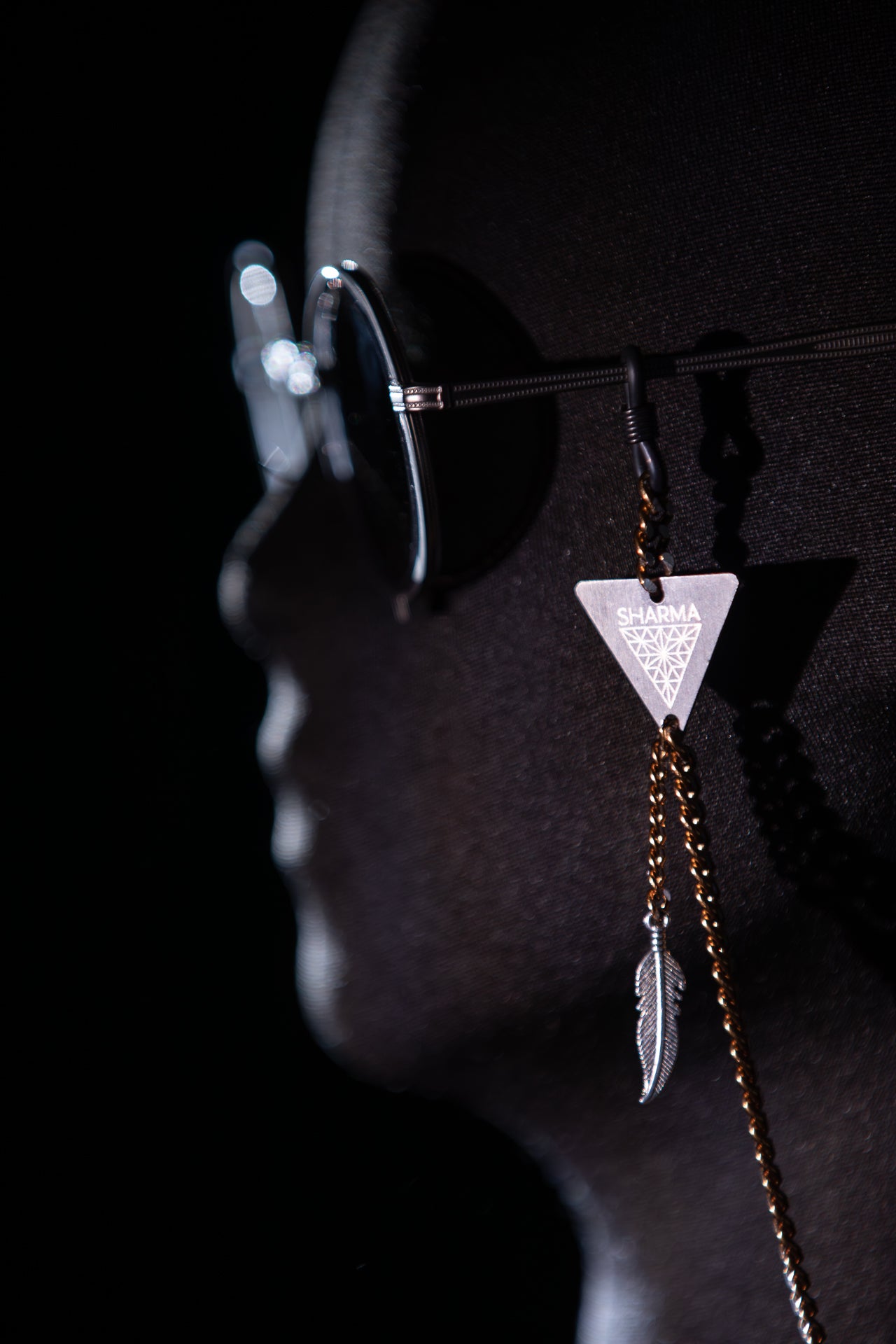 SHARMA Priscilla eyeglass chain — bronze, product view