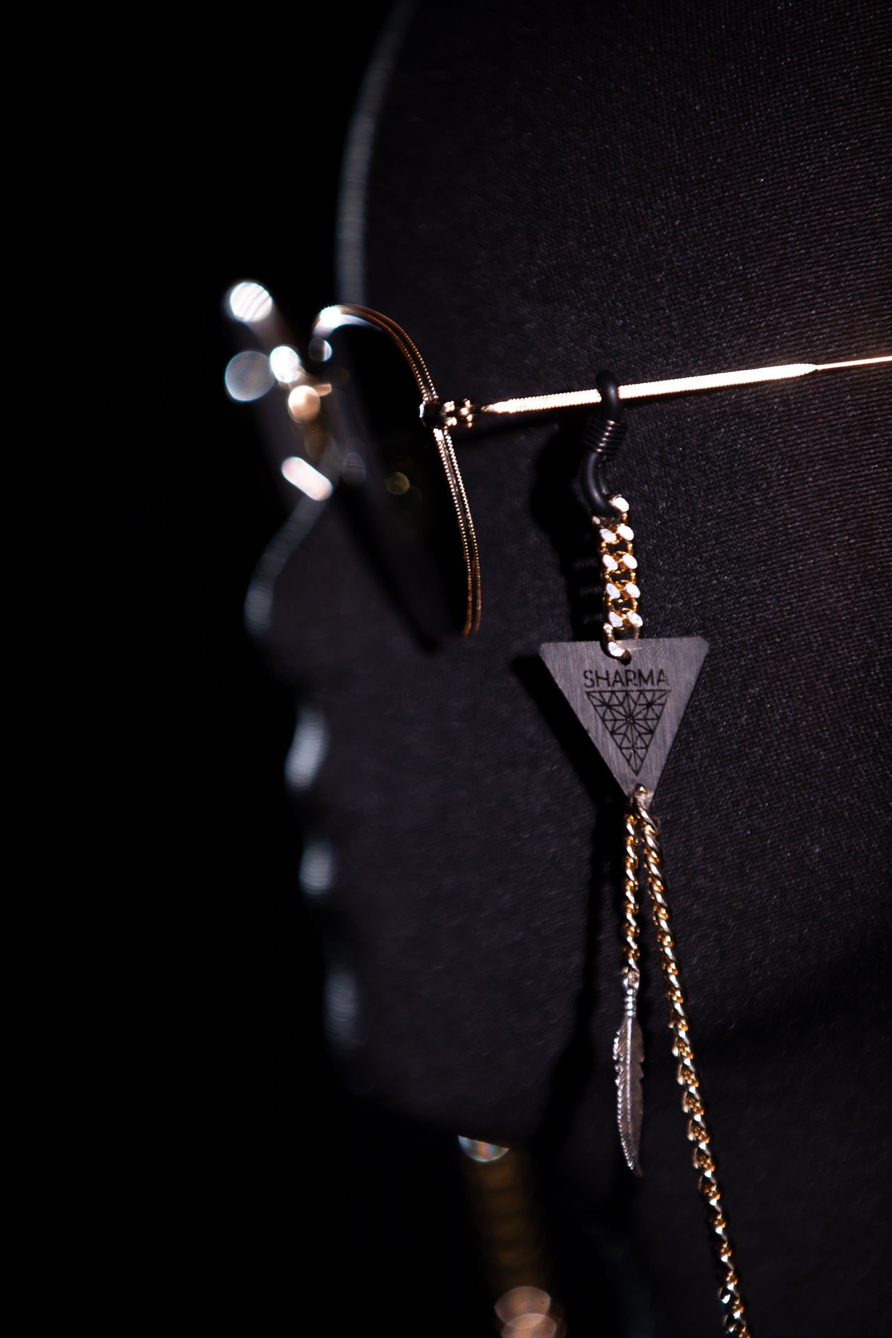 SHARMA Priscilla eyeglass chain — gold, product view