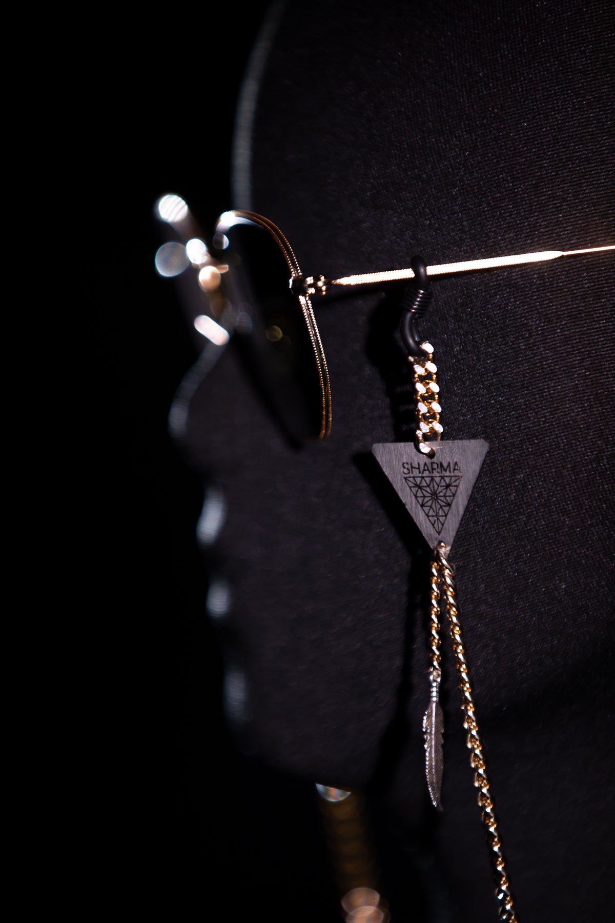 SHARMA Priscilla eyeglass chain — gold, product view
