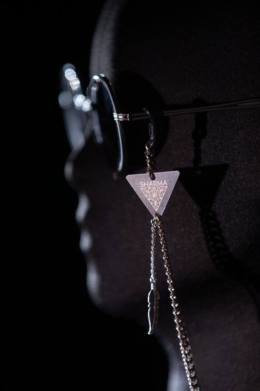 SHARMA Priscilla eyeglass chain — silver, product view